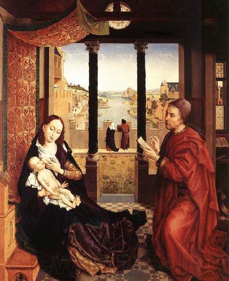 WEYDEN, Rogier van der St Luke Drawing the Portrait of the Madonna Germany oil painting art